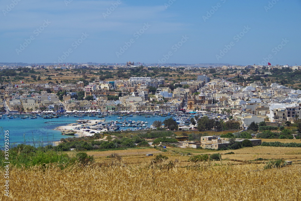 view of the city Marsaxlokk, Malta