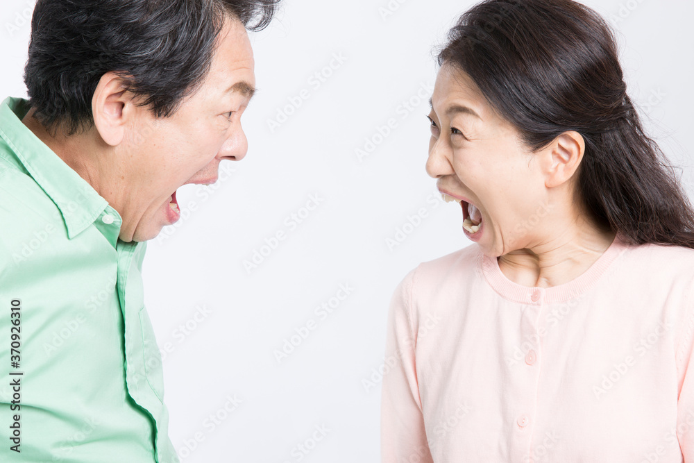 喧嘩する夫婦 喧嘩する夫婦