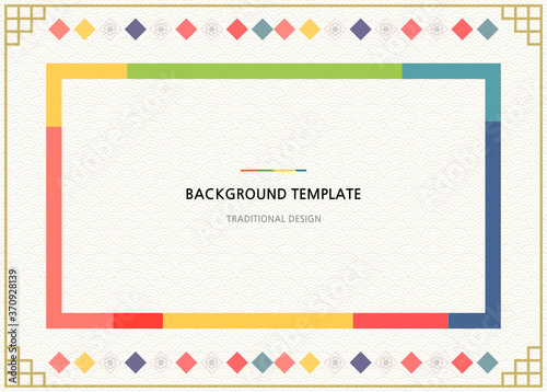 Korean traditional background template design
