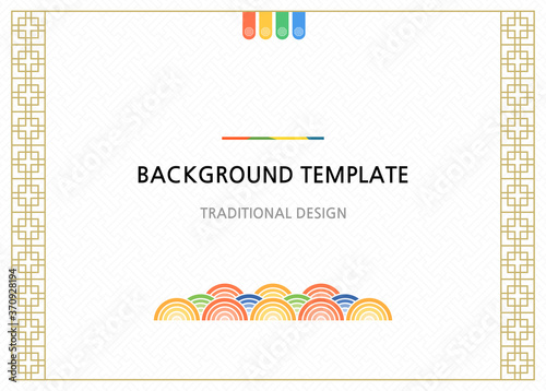 Korean traditional background template design
