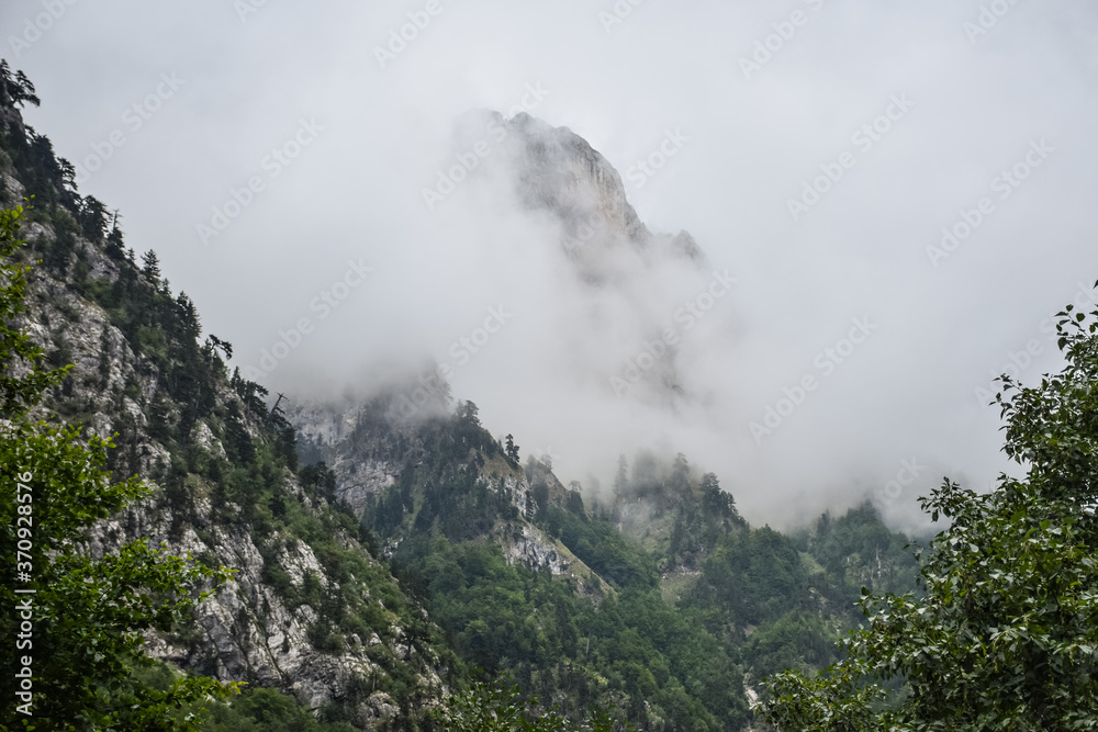 beautiful mountain scenery in the Valbone nature park