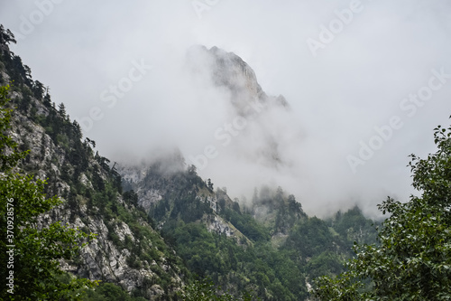 beautiful mountain scenery in the Valbone nature park