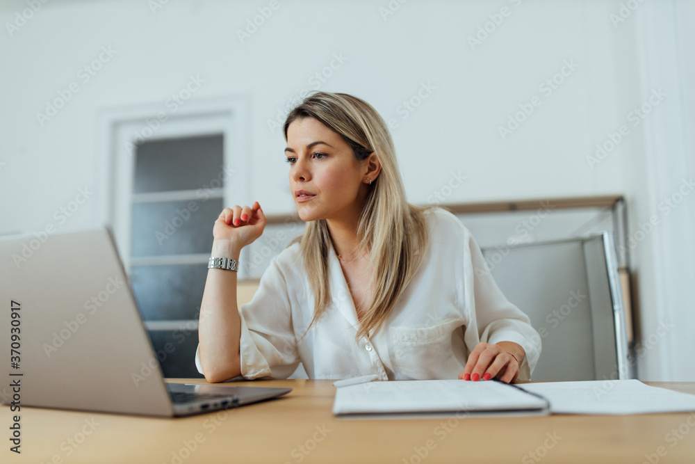 Elegant businesswoman working, portrait, close-up. Elegant businesswoman working, portrait, close-up.
