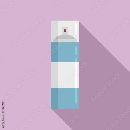 Survival spray bottle icon. Flat illustration of survival spray bottle vector icon for web design