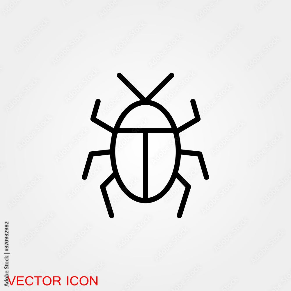 Beetle icon. Insect design, insect icons vector Beetle icon. Insect design, insect icons vector