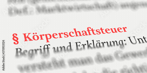 Körperschaftsteuer rechtlich erklärt