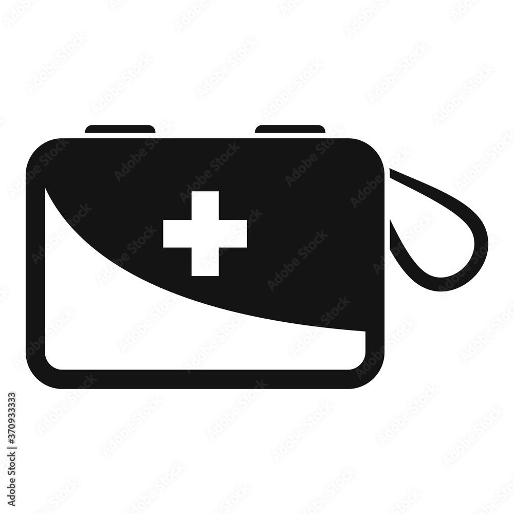 Obraz premium Survival first aid kit icon. Simple illustration of survival first aid kit vector icon for web design isolated on white background