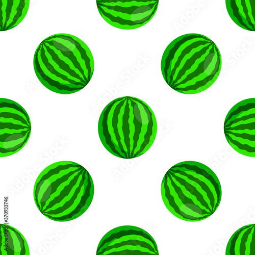 simple vector eps seamless pattern background from illustration of a watermelon melon on a white background