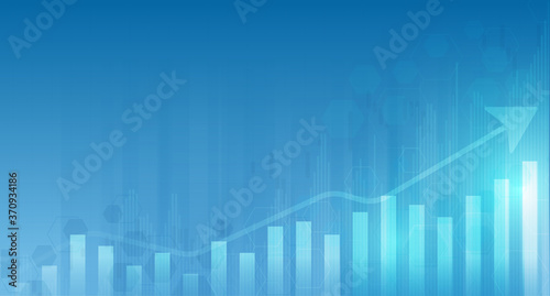 Business candle stick graph chart of stock market investment trading, Bullish point, Bearish point. trend of graph vector design.