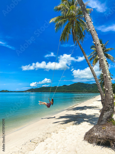 Laem Had paradise Beach in Koh Yao Yai  island in the andaman sea between Phuket and Krabi Thailand