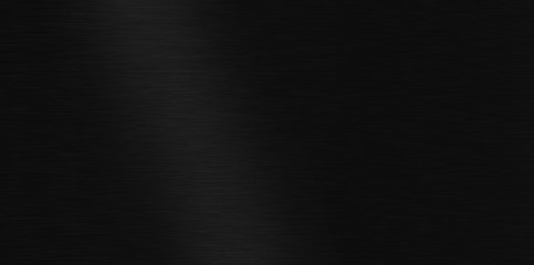 Polished black metal background. Striped abstract texture