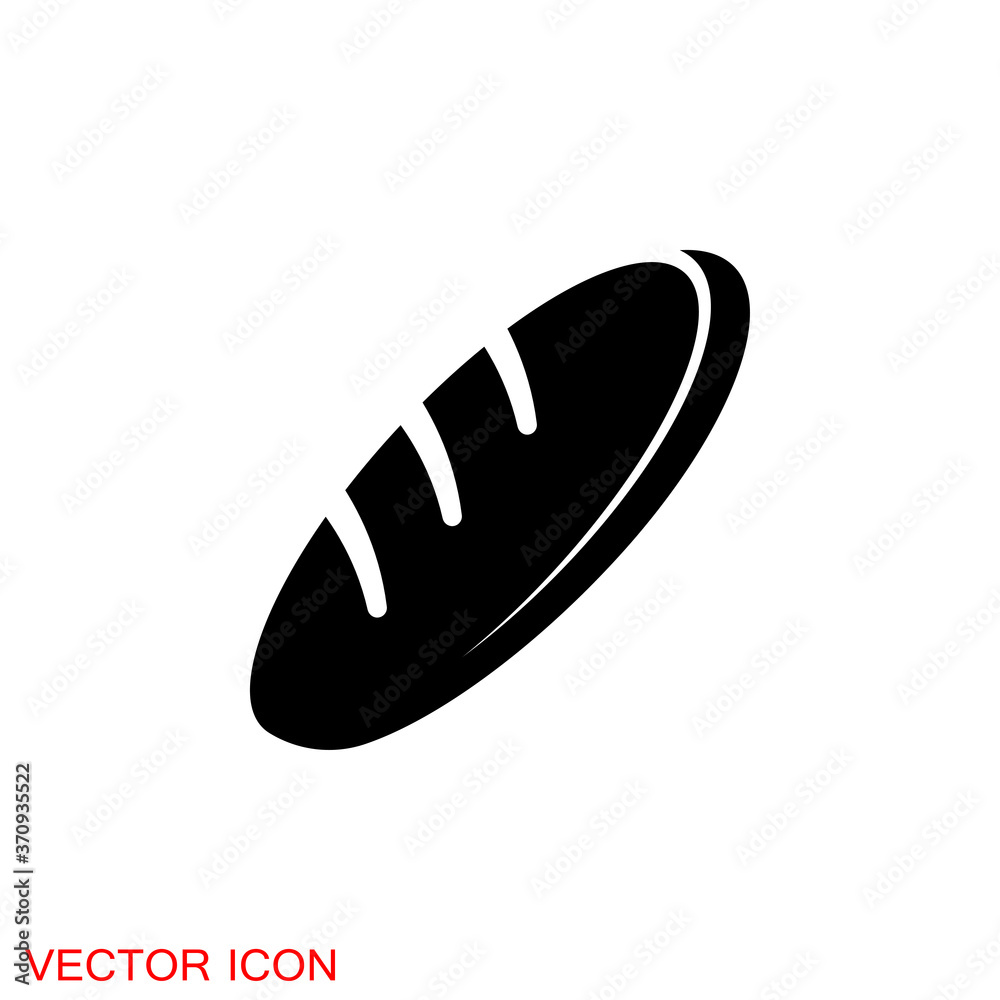 Bread icon. Bread bakery symbol vector illustration. eps 10 Bread icon. Bread bakery symbol vector illustration. eps 10