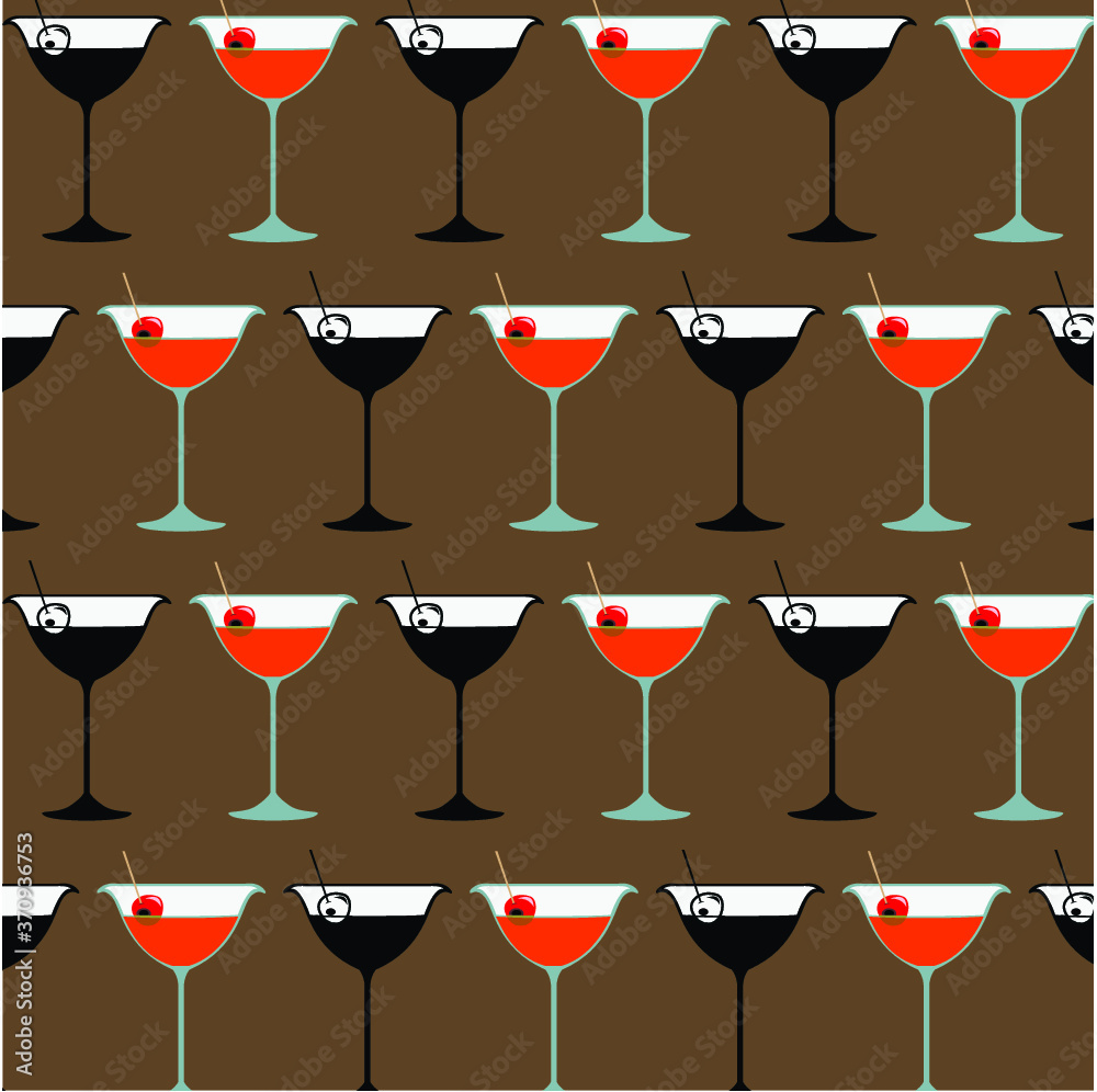seamless pattern with cocktail seamless pattern with cocktail