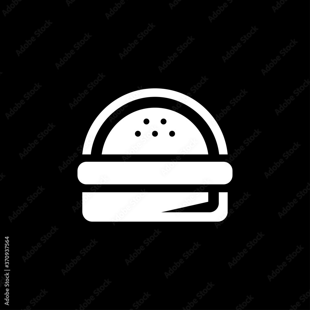 Burger icon, flat design Hamburger web icon. vector illustration Burger icon, flat design Hamburger web icon. vector illustration