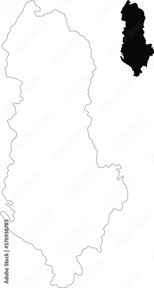 map of albania