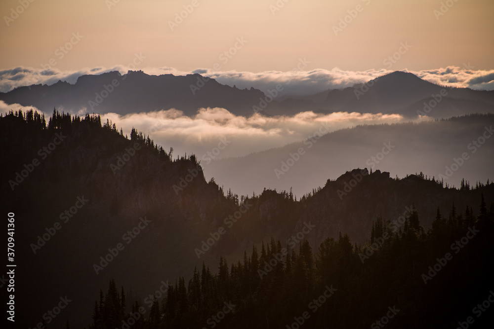 sunset in the mountains sunset in the mountains