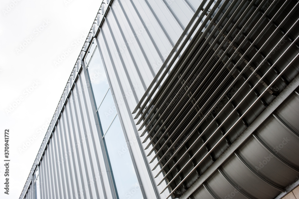 Fototapeta premium Modern facade aluminum system elements