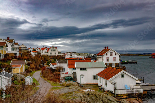 Fishermen village in Sweden photo