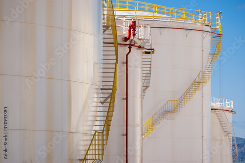 fuel containers, Son Ferriol, Palma de Mallorca, Balearic Islands, Spain photo