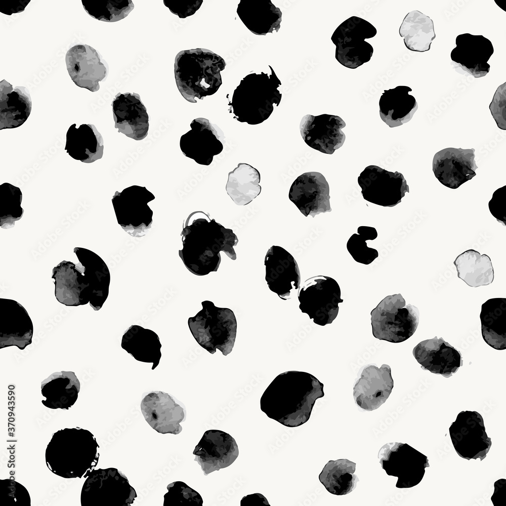 Seamless abstract pattern with hand drawn blots Seamless abstract pattern with hand drawn blots