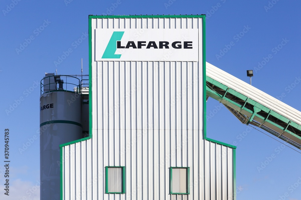 Montelimar, France November 2, 2018 Lafarge cement plant. Lafarge is