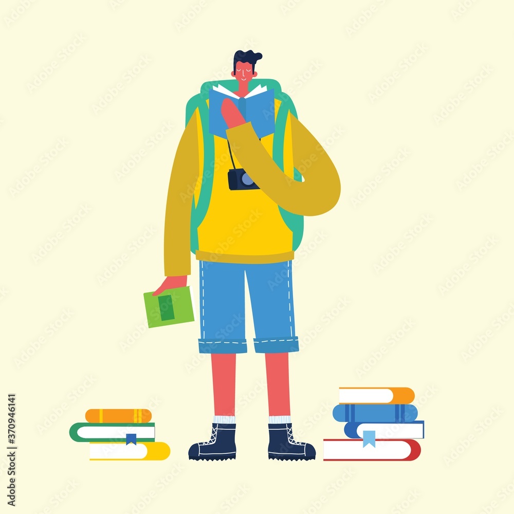 Vector illustration people learn and gain knowledge. The creative design of the schedule students learn on books. stylish vector for posters, banners, websites, booklets, flyers, cards Vector illustration people learn and gain knowledge. The creative design of the schedule students learn on books. stylish vector for posters, banners, websites, booklets, flyers, cards