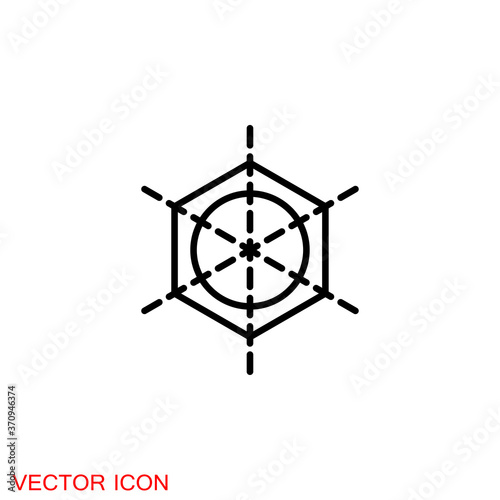 Design icon, symbol of graphic and plastic arts