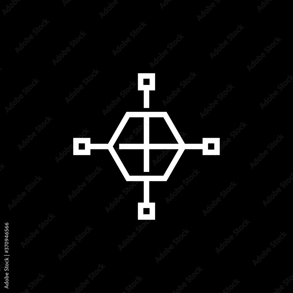 Design icon, symbol of graphic and plastic arts Design icon, symbol of graphic and plastic arts