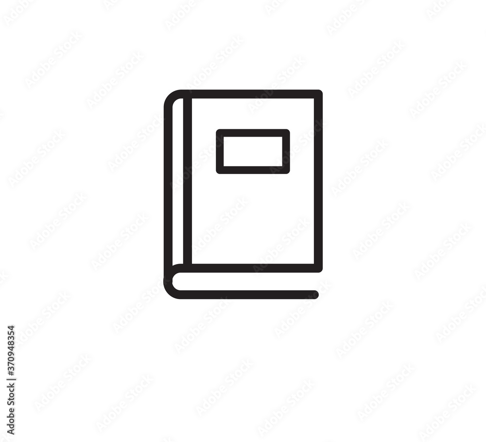 Book icon vector logo design template flat style Book icon vector logo design template flat style