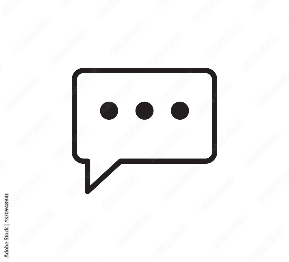 Bubble speech icon vector flat style illustration Bubble speech icon vector flat style illustration