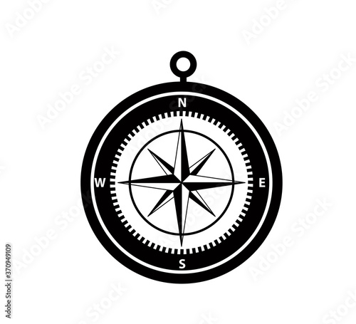 Free Download Compass icon vector logo design template flat style - GFXLoad