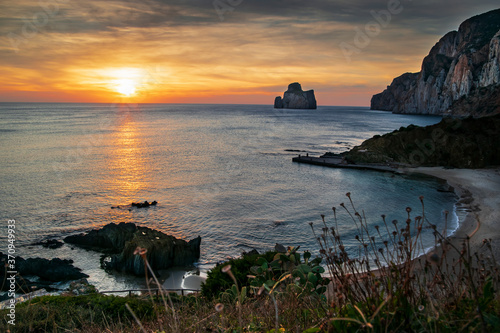 Tableau sur toile autumn, background, bay, beach, beautiful, blue, building, cave, city, cliff, co