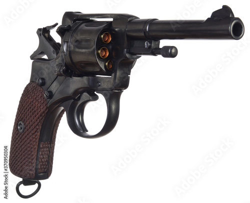 Loaded revolver, cocked