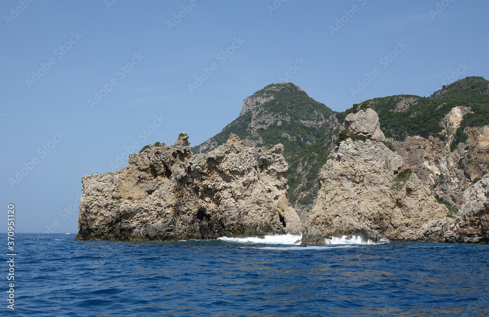 Küste bei paleokastritsa, Korfu