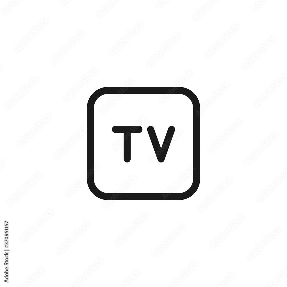 TV Button icon. Monitor symbol modern, simple, vector, icon for website design, mobile app, ui. Vector Illustration TV Button icon. Monitor symbol modern, simple, vector, icon for website design, mobile app, ui. Vector Illustration