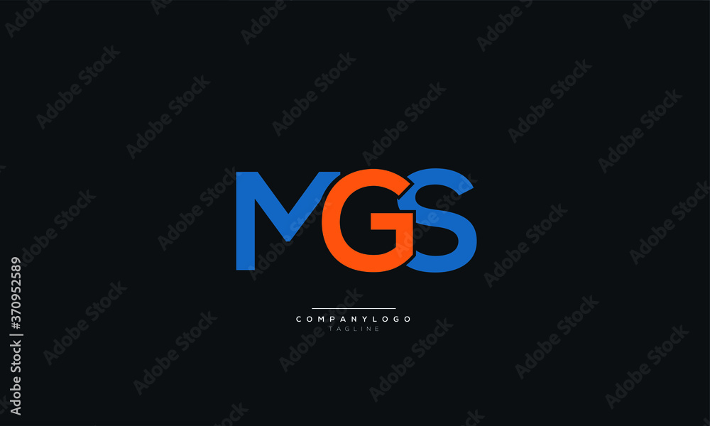 MGS Letter Business Logo Design Alphabet Icon Vector Symbol