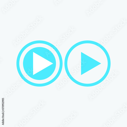 Free Download blue play button - GFXLoad