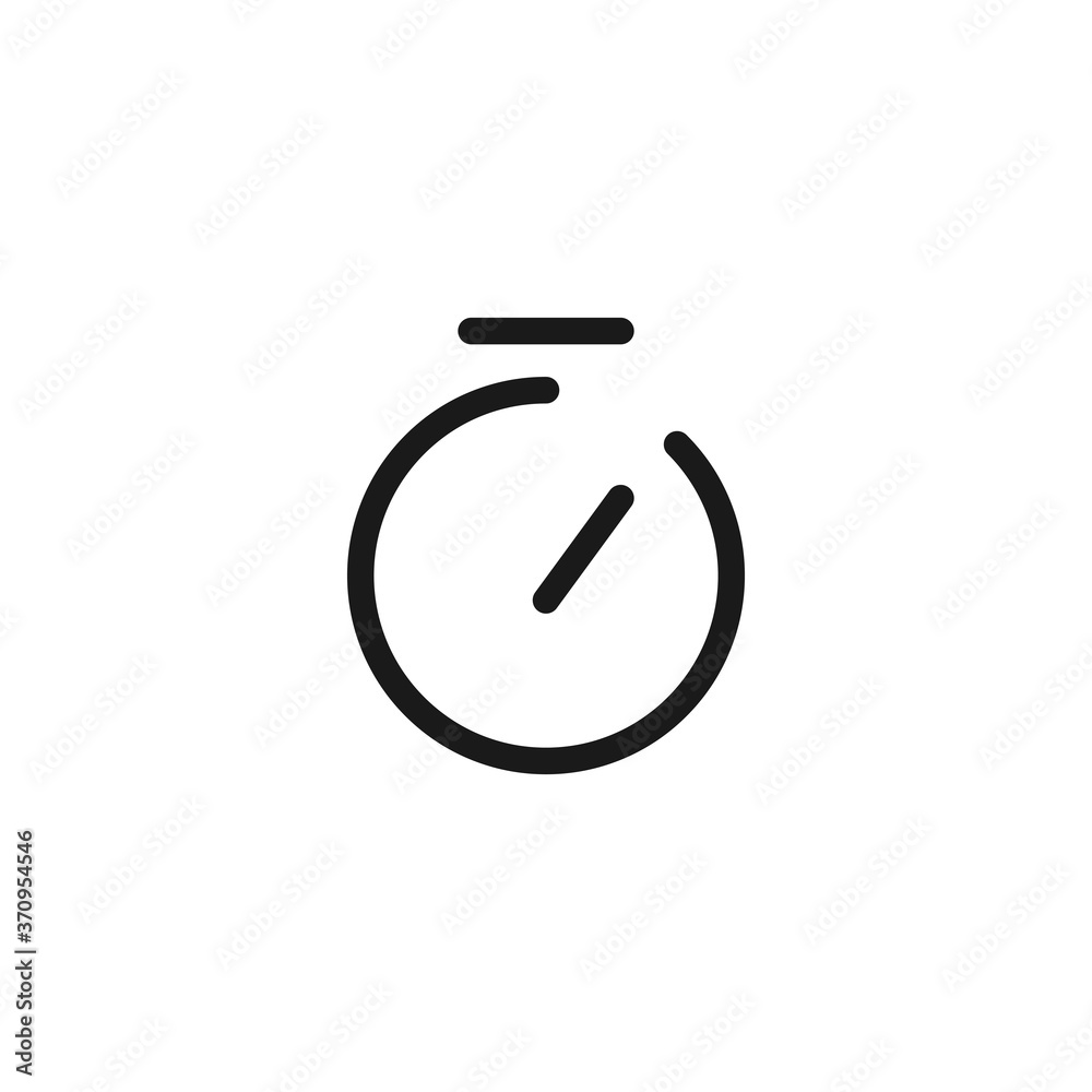 Stopwatch icon. Deadline symbol modern, simple, vector, icon for website design, mobile app, ui. Vector Illustration Stopwatch icon. Deadline symbol modern, simple, vector, icon for website design, mobile app, ui. Vector Illustration