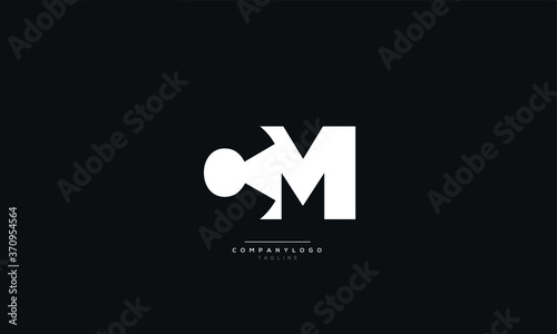 CM Letter Business Logo Design Alphabet Icon Vector Symbol