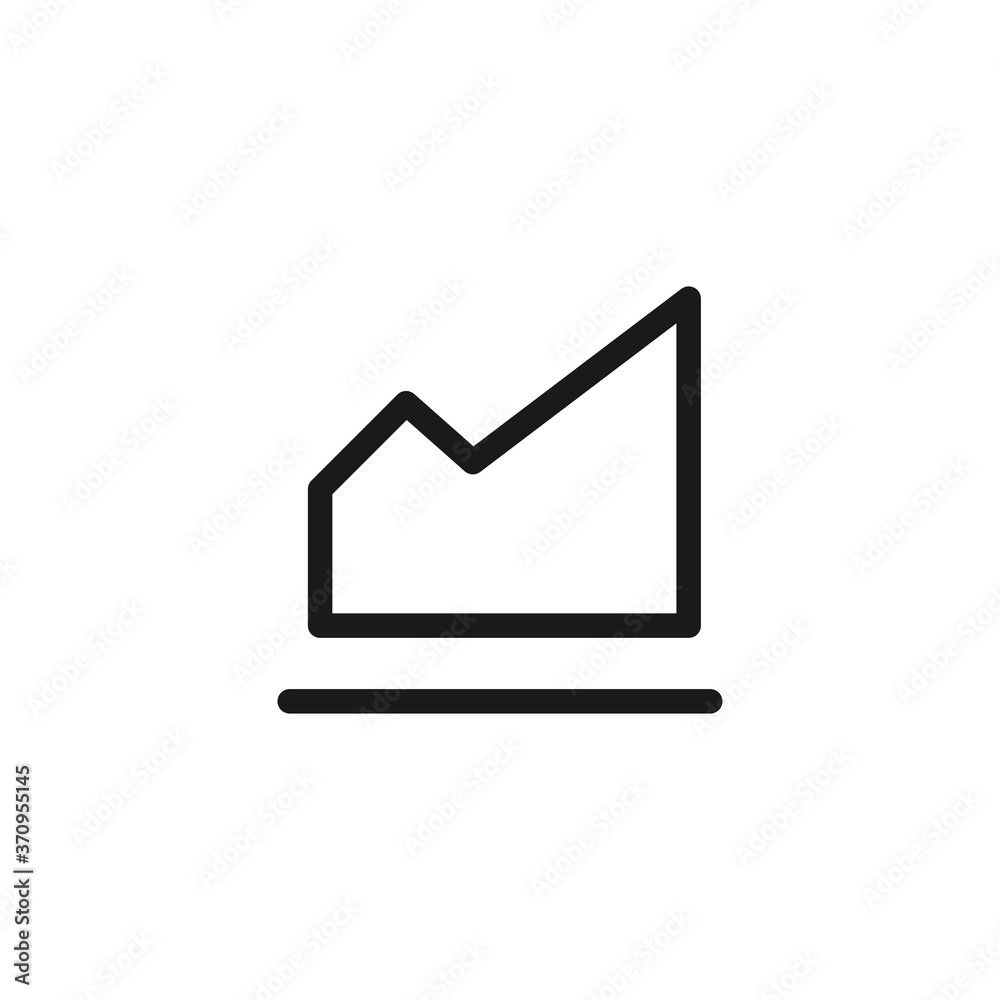 Graphic chart icon. Statistic symbol modern, simple, vector, icon for website design, mobile app, ui. Vector Illustration Graphic chart icon. Statistic symbol modern, simple, vector, icon for website design, mobile app, ui. Vector Illustration