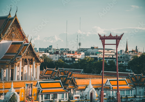 Photography Giant Swing in Sao Chingcha Subdistrict, Phra Nakhon District, Bangkok, Thailand