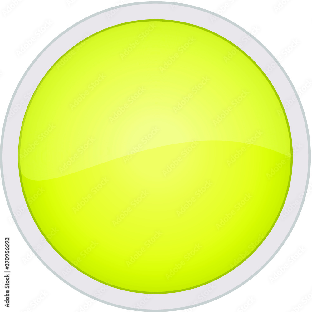 circle yellow button icon