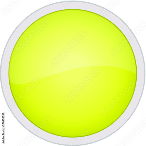 circle yellow button icon