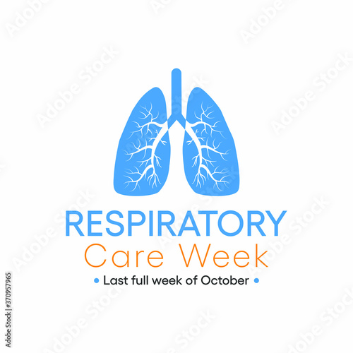 Vector illustration on the theme of Respiratory Care week observed each year in last full week of October across the globe.