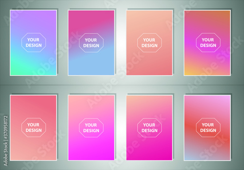 Minimal covers design. Colorful linear patterns. Vibrant background for screen, poster, banner, wallpaper, social media post