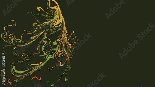 Digital marble art and illustration for wallpaper and background using forest color palette