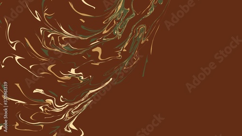 Digital marble art and illustration for wallpaper and background using forest color palette