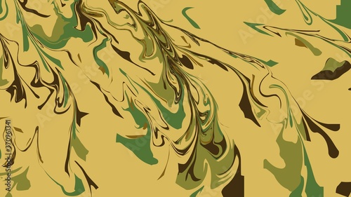 Digital marble art and illustration for wallpaper and background using forest color palette