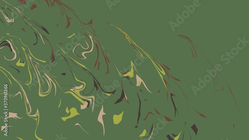 Digital marble art and illustration for wallpaper and background using forest color palette