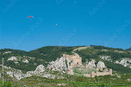 Paragliding over the castle